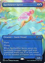 Spellstutter Sprite (SLD-117) - rare (Borderless) - Foil