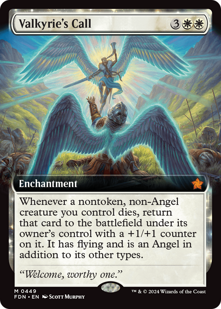 Valkyrie's Call (FDN-449) - mythic: (Extended Art)