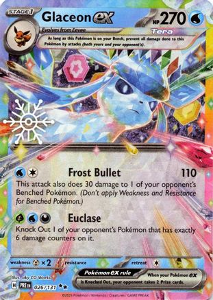 Glaceon ex (026/131) - SPE - Double Rare - Holofoil