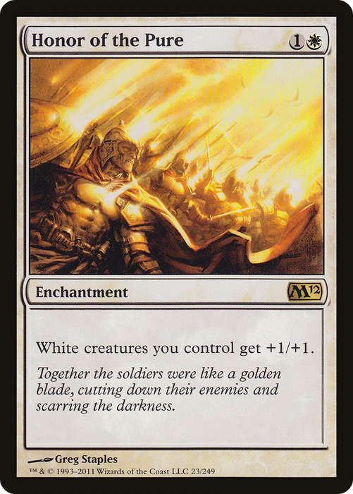 Honor of the Pure (M12-023) - rare - Foil