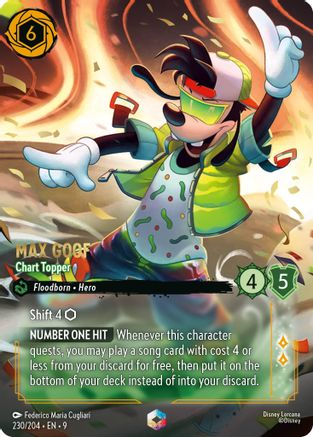 Max Goof - Chart Topper (Enchanted) (230/204) - F - Enchanted - Holofoil