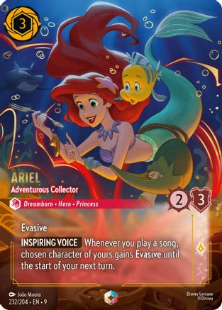 Ariel - Adventurous Collector (Enchanted) (232/204) - F - Enchanted - Holofoil