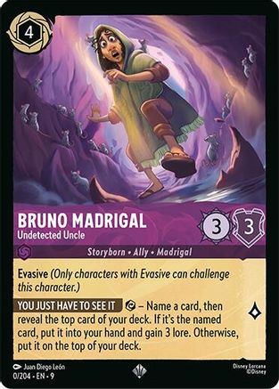 Bruno Madrigal - Undetected Uncle (0/204) - F - Super Rare