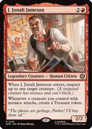 J. Jonah Jameson (SPM-081) - rare - Foil