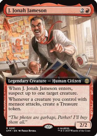 J. Jonah Jameson (Extended Art) (SPM-261) - rare - Foil