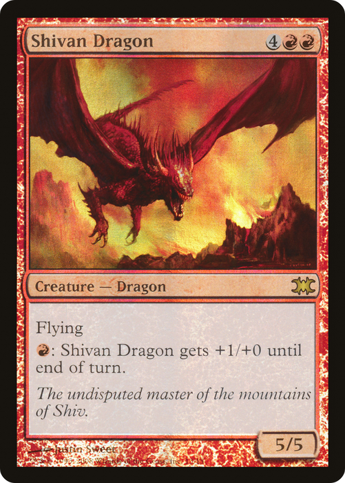 Shivan Dragon (DRB-013) - rare - Foil