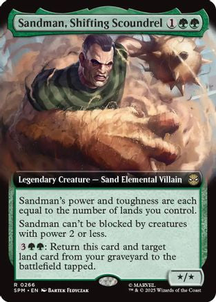 Sandman, Shifting Scoundrel (Extended Art) (SPM-266) - rare - Foil