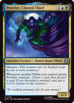 Prowler, Clawed Thief (SPM-138) - uncommon - Foil