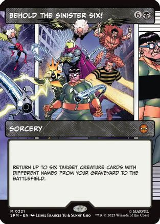 Behold the Sinister Six! (Showcase) (SPM-221) - mythic