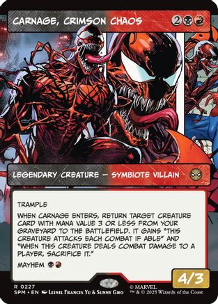 Carnage, Crimson Chaos (Borderless) (SPM-227) - rare