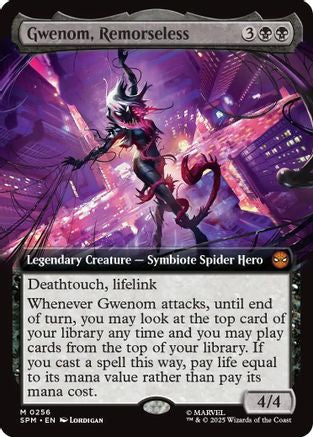 Gwenom, Remorseless (Extended Art) (SPM-256) - mythic