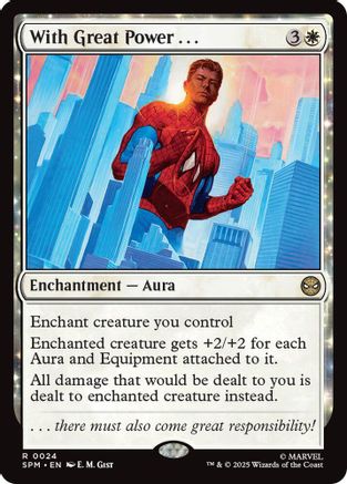 With Great Power... (SPM-024) - rare - Foil