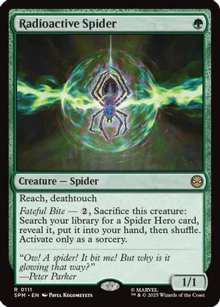 Radioactive Spider (SPM-111) - rare - Foil