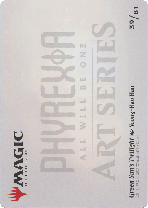 Green Sun's Twilight // Green Sun's Twilight (AONE-039) - common (Borderless) - Foil