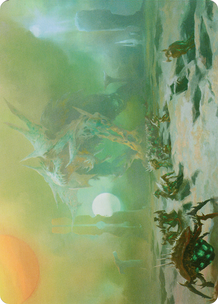 Green Sun's Twilight // Green Sun's Twilight (AONE-039) - common (Borderless) - Foil