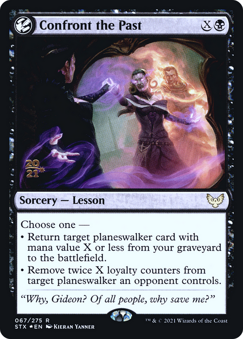 Confront the Past (PRE-67S) - rare: (lesson) - Foil