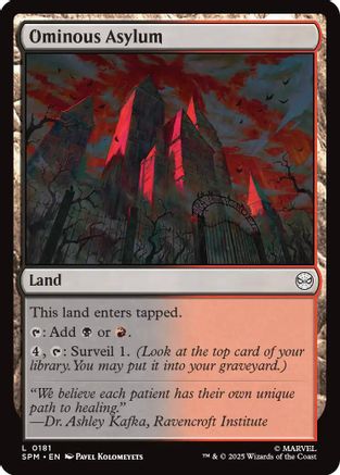 Ominous Asylum (SPM-181) - land - Foil