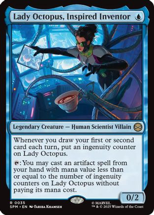 Lady Octopus, Inspired Inventor (SPM-035) - rare - Foil