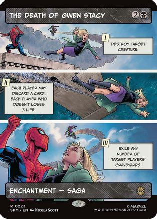 The Death of Gwen Stacy (Borderless) (SPM-223) - rare