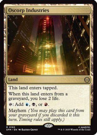 Oscorp Industries (SPM-182) - rare - Foil