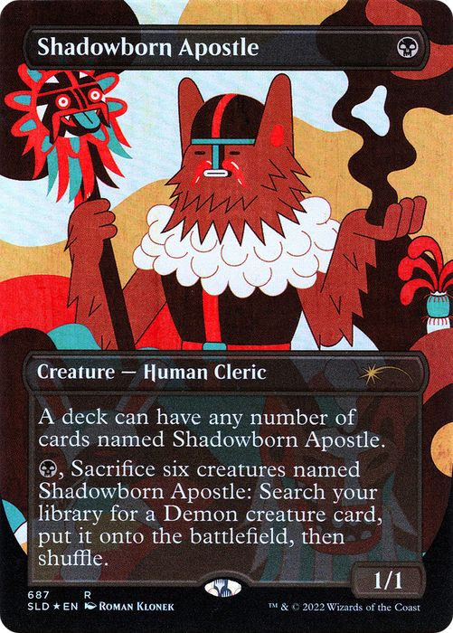 Shadowborn Apostle (SLD-687) - rare (Borderless) - Foil