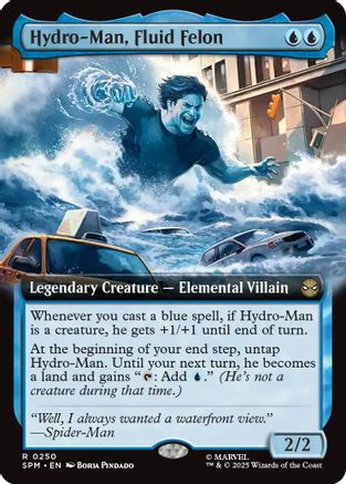 Hydro-Man, Fluid Felon (Extended Art) (SPM-250) - rare - Foil
