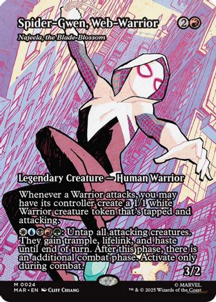 Spider-Gwen, Web-Warrior - Najeela, the Blade-Blossom (MAR-024) - mythic