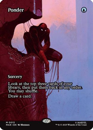 Ponder (Borderless) (MAR-013) - mythic - Foil