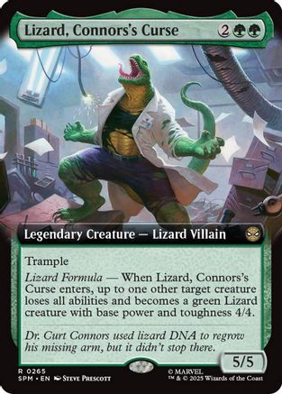 Lizard, Connors's Curse (Extended Art) (SPM-265) - rare - Foil