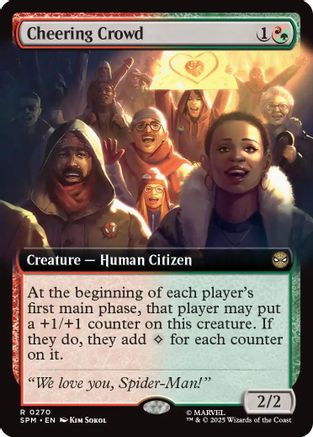 Cheering Crowd (Extended Art) (SPM-270) - rare