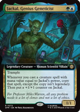 Jackal, Genius Geneticist (Extended Art) (SPM-272) - rare - Foil