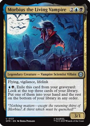 Morbius the Living Vampire (SPM-137) - uncommon