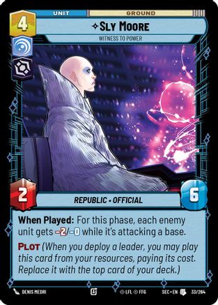Sly Moore - Witness to Power (33/264) - SOP - Uncommon
