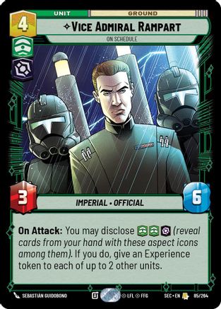 Vice Admiral Rampart - On Schedule (85/264) - SOP - Rare