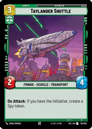 Taylander Shuttle (115/264) - SOP - Uncommon