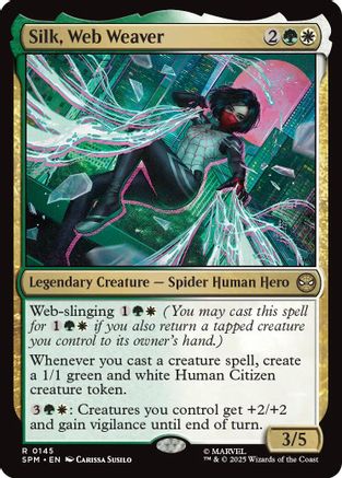 Silk, Web Weaver (SPM-145) - rare - Foil