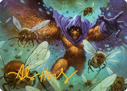 Swarm, Being of Bees Art Card (Gold-Stamped Signature) (AASPM-011) - special