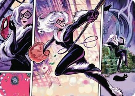 Black Cat, Cunning Thief Art Card (AASPM-044) - special