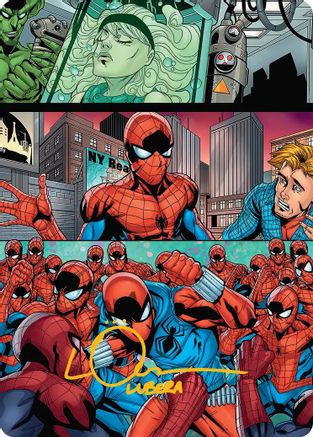 The Clone Saga Art Card (Gold-Stamped Signature) (AASPM-042) - special