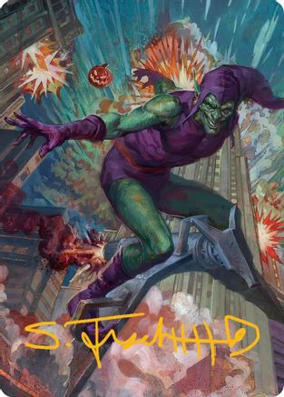 Green Goblin Art Card (26/54) (Gold-Stamped Signature) (AASPM-026) - special