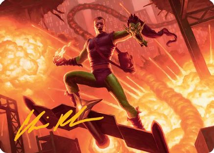 Green Goblin, Revenant Art Card (Gold-Stamped Signature) (AASPM-027) - special