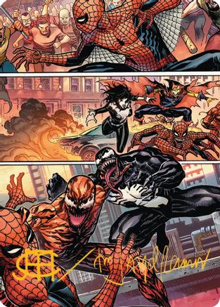 Maximum Carnage Art Card (Gold-Stamped Signature) (AASPM-046) - special