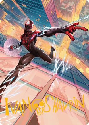 Ultimate Spider-Man Art Card (Gold-Stamped Signature) (AASPM-041) - special