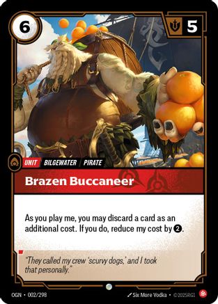 Brazen Buccaneer (002/298) - OGN - Common - Foil