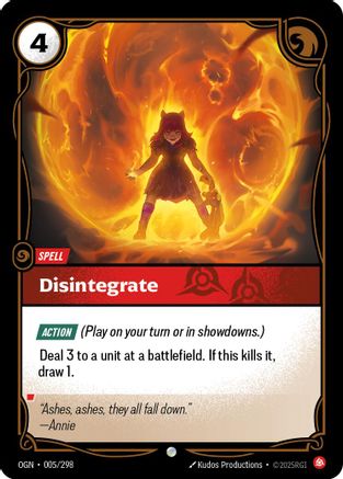Disintegrate (005/298) - OGN - Common