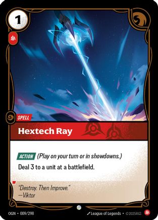 Hextech Ray (009/298) - OGN - Common - Foil