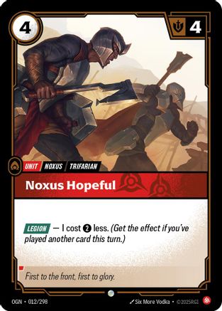 Noxus Hopeful (012/298) - OGN - Common