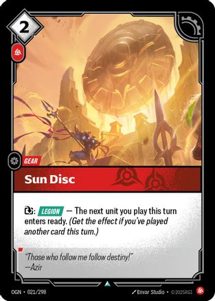 Sun Disc (021/298) - OGN - Uncommon