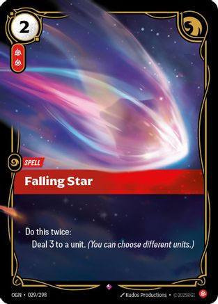 Falling Star (029/298) - OGN - Rare - Foil