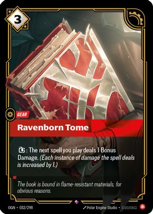 Ravenborn Tome (032/298) - OGN - Rare - Foil